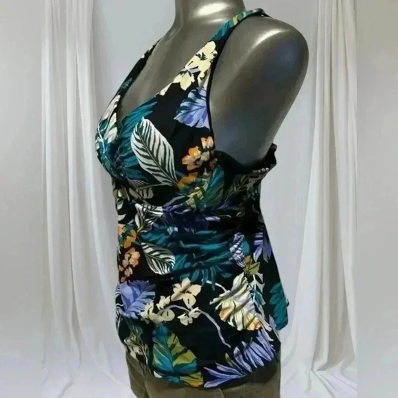🆕Printed Ruched  Tankini - Picture 4 of 11